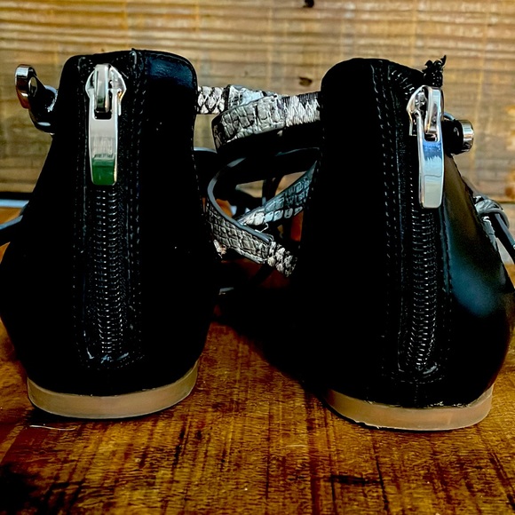 Nine West Snakeskin Gladiator Sandals - Picture 4 of 4